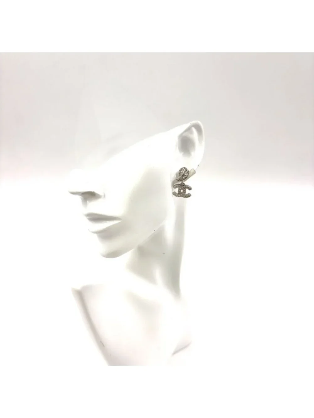Chanel CC Logo Metal Earrings